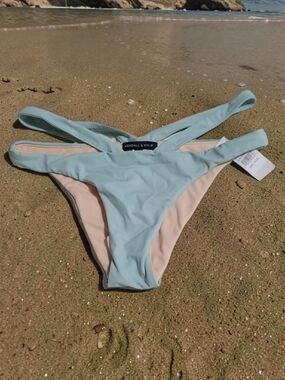 Kendall & Kylie Mint Green Cheeky Bikini Bottom